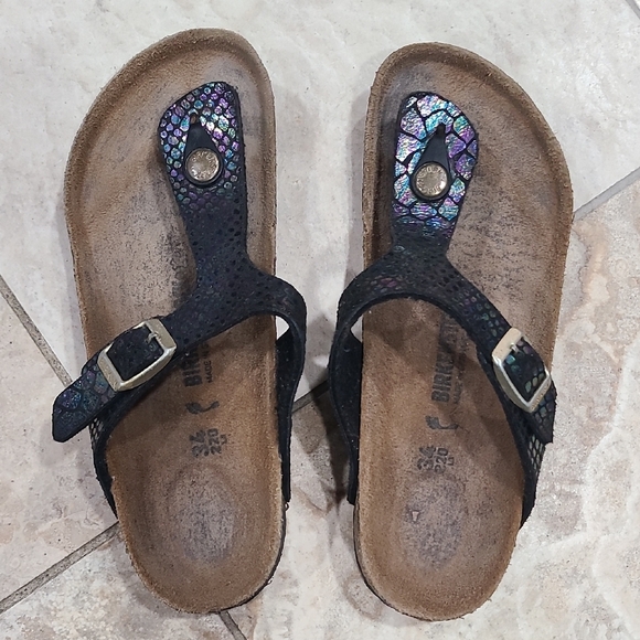 Birkenstock Other - Birkenstock Black and Iridescent Sandals